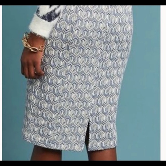 Anthropologie Maeve Emmy Textured Pencil Skirt - Picture 2 of 6
